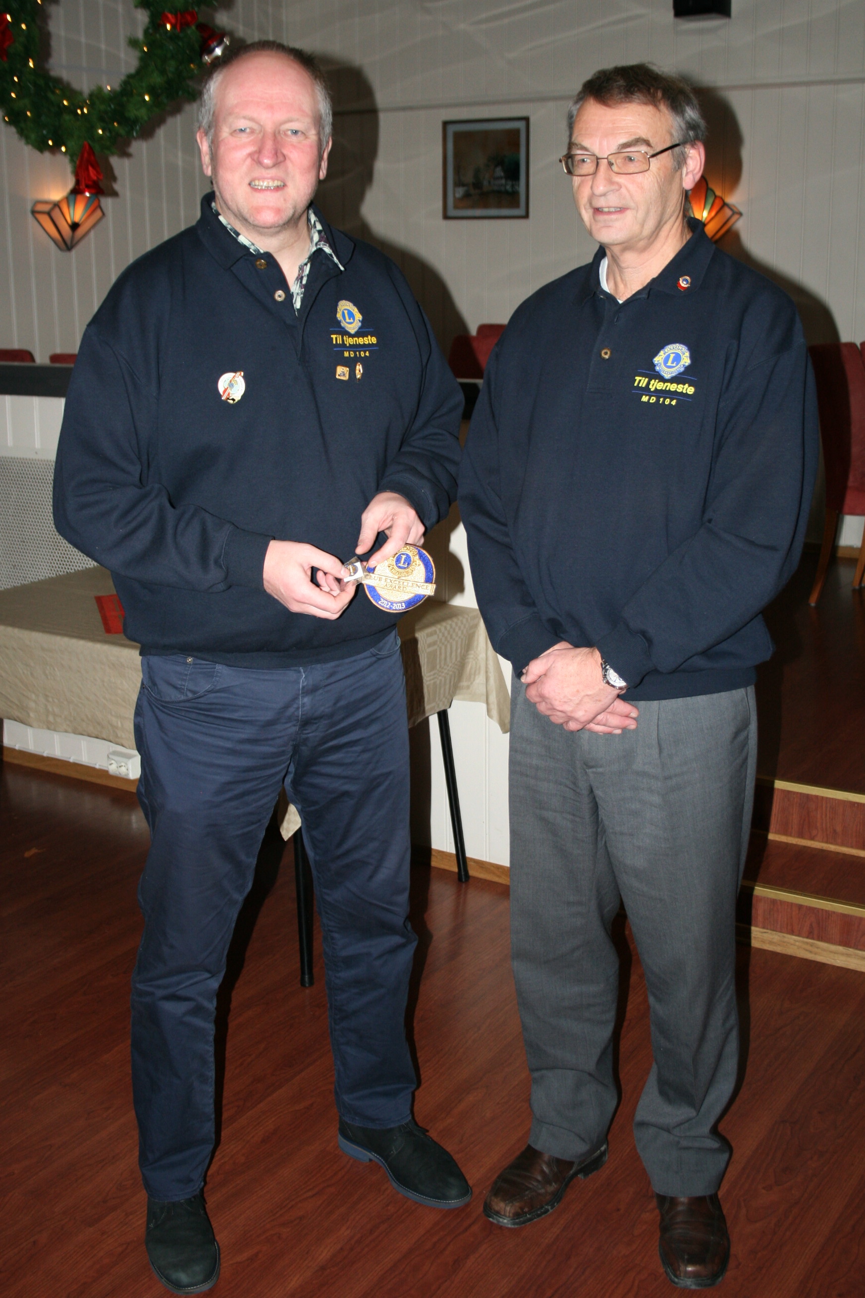 Artikkelbilde til artikkelen Lions Club Malm fikk sin Club Excellense Award